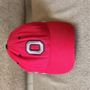 Ohio State Buckeyes Top Of the World ball cap hat red gray